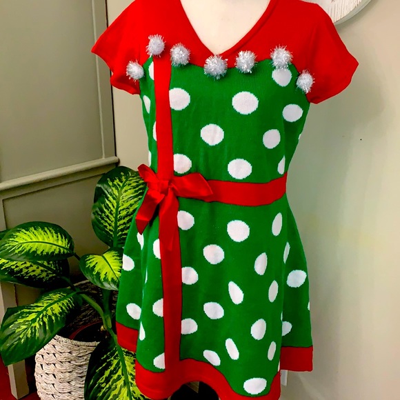 Christmas Sweater dress - Picture 1 of 5